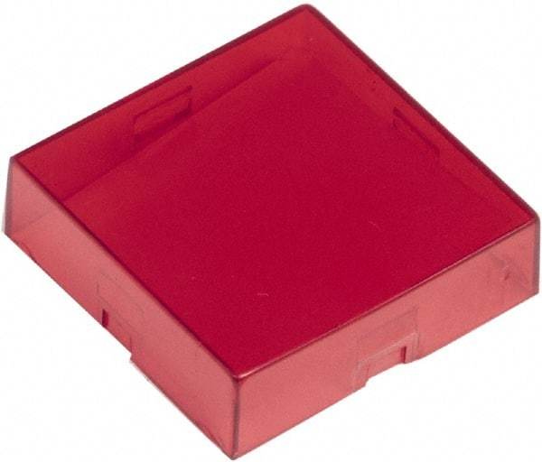 Schneider Electric - Pushbutton Switch Button Cover - Red, Square Button, Nonilluminated - A1 Tooling