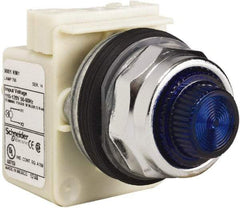 Schneider Electric - 120 VAC Blue Lens Indicating Light - Screw Clamp Connector - A1 Tooling