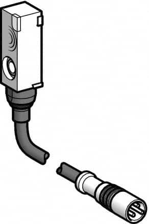 Telemecanique Sensors - PNP, NC, Flat, Inductive Proximity Sensor - 3 Wires, IP67, 12 to 24 VDC, 8mm Wide - A1 Tooling