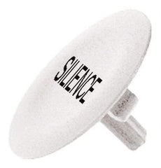 Schneider Electric - Flush Pushbutton Switch Cap - White, Round Button, Nonilluminated - A1 Tooling