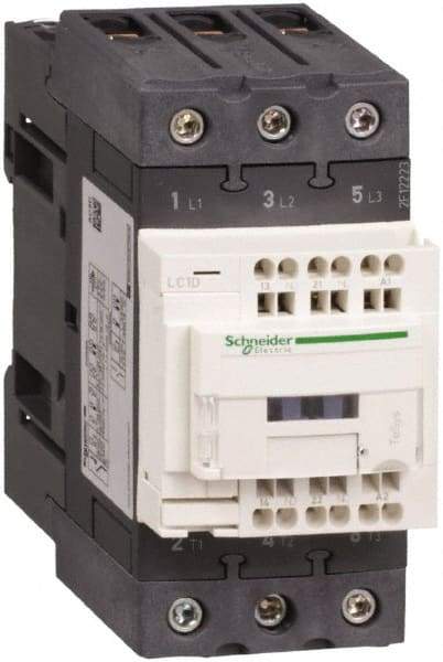 Schneider Electric - 3 Pole, 24 Coil VDC, 40 Amp at 440 VAC, Nonreversible IEC Contactor - CCC, CSA, CSA C22.2 No. 14, EN/IEC 60947-4-1, EN/IEC 60947-5-1, GOST, RoHS Compliant, UL 508, UL Listed - A1 Tooling