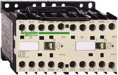 Schneider Electric - 3 Pole, 24 Coil VDC, 6 Amp at 440 VAC, Reversible IEC Contactor - BS 5424, CSA, IEC 60947, NF C 63-110, RoHS Compliant, UL Listed, VDE 0660 - A1 Tooling