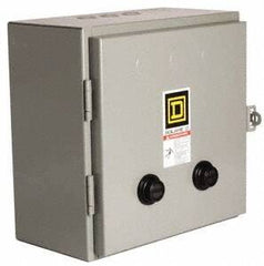 Square D - 110 Coil VAC at 50 Hz, 120 Coil VAC at 60 Hz, 18 Amp, Nonreversible Enclosed Enclosure NEMA Motor Starter - 1 Phase hp: 3 at 200 Volt, 3 at 230 Volt, 5 at 460-575 Volt, 1 Enclosure Rating - A1 Tooling