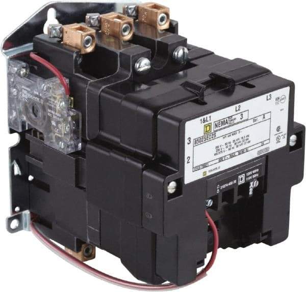 Square D - 2 Pole, 440 Coil VAC at 50 Hz and 480 Coil VAC at 60 Hz, 90 Amp NEMA Contactor - Open Enclosure, 50 Hz at 440 VAC and 60 Hz at 480 VAC - A1 Tooling