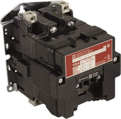 Square D - No Enclosure, 2 Pole, Electrically Held Lighting Contactor - 100 A (Tungsten), 24 VAC at 60 Hz - A1 Tooling