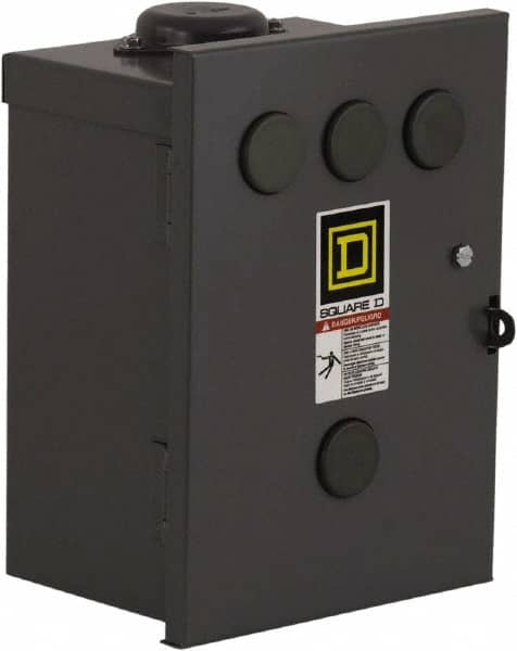 Square D - 3R NEMA Rated, 3 Pole, Electrically Held Lighting Contactor - 100 A (Tungsten), 110 VAC at 50 Hz, 120 VAC at 60 Hz - A1 Tooling