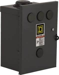 Square D - 3R NEMA Rated, 2 Pole, Electrically Held Lighting Contactor - 30 A (Tungsten), 110 VAC at 50 Hz, 120 VAC at 60 Hz - A1 Tooling