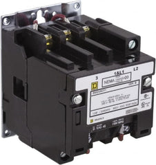 Square D - 2 Pole, 110 Coil VAC at 50 Hz and 120 Coil VAC at 60 Hz, 9 Amp NEMA Contactor - Open Enclosure, 50 Hz at 110 VAC and 60 Hz at 120 VAC - A1 Tooling