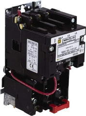 Square D - 208 Coil VAC at 60 Hz, 18 Amp, Nonreversible Open Enclosure NEMA Motor Starter - 3 Phase hp: 3 at 200 VAC, 3 at 230 VAC, 5 at 460 VAC, 5 at 575 VAC - A1 Tooling