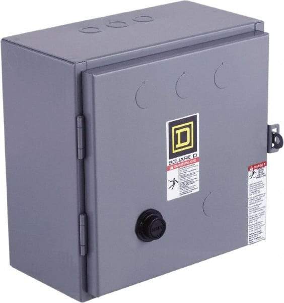 Square D - 208 Coil VAC at 60 Hz, 9 Amp, Reversible Enclosed Enclosure NEMA Motor Starter - 1-1/2 hp at 1 Phase, 1 Enclosure Rating - A1 Tooling