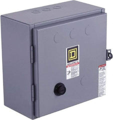 Square D - 110 Coil VAC at 50 Hz, 120 Coil VAC at 60 Hz, 45 Amp, NEMA Size 2, Reversible Enclosed Enclosure NEMA Motor Starter - 3 Phase hp: 10 at 200 VAC, 15 at 230 VAC, 25 at 460 VAC, 25 at 575 VAC, 1 Enclosure Rating - A1 Tooling