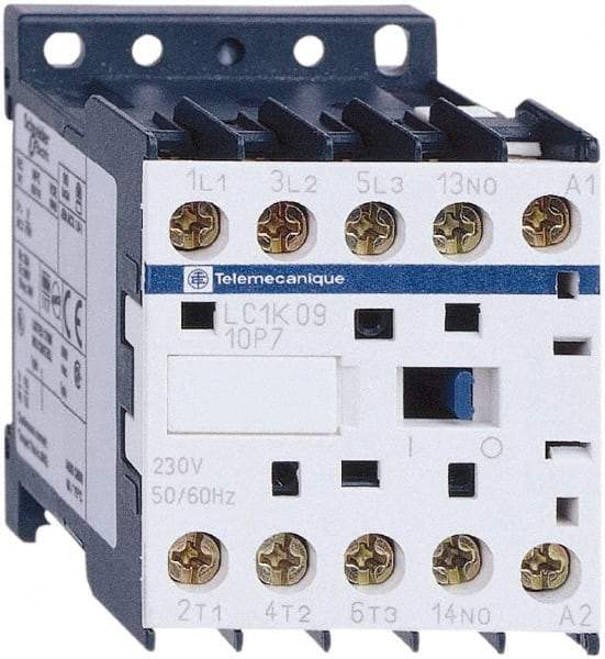 Schneider Electric - 3 Pole, 230 Coil VAC at 50/60 Hz, 16 Amp at 690 VAC, 20 Amp at 440 VAC and 9 Amp at 440 VAC, IEC Contactor - CSA, RoHS Compliant, UL Listed - A1 Tooling