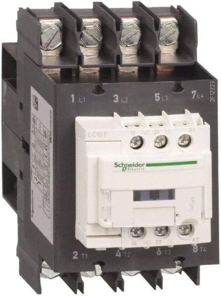 Schneider Electric - 4 Pole, 110 Coil VAC at 50/60 Hz, 80 Amp at 440 VAC, Nonreversible IEC Contactor - Bureau Veritas, CCC, CSA, CSA C22.2 No. 14, DNV, EN/IEC 60947-4-1, EN/IEC 60947-5-1, GL, GOST, LROS, RINA, UL 508, UL Listed - A1 Tooling