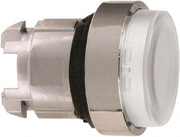 Schneider Electric - 22mm Mount Hole, Extended Straight, Pushbutton Switch Only - Round, Clear Pushbutton, Nonilluminated, Momentary (MO) - A1 Tooling