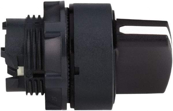 Schneider Electric - 22mm Mount Hole, 2 Position, Handle Operated, Selector Switch Only - Black, Momentary (MO), Nonilluminated, Shock, Vibration and Water Resistant - A1 Tooling