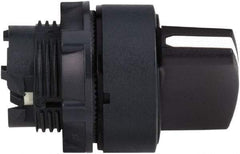 Schneider Electric - 22mm Mount Hole, 2 Position, Handle Operated, Selector Switch Only - Black, Momentary (MO), Nonilluminated, Shock, Vibration and Water Resistant - A1 Tooling