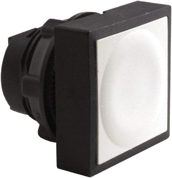 Schneider Electric - 22mm Mount Hole, Flush, Pushbutton Switch Only - Square, White Pushbutton, Nonilluminated, Momentary (MO) - A1 Tooling