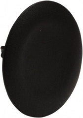 Schneider Electric - Flush Pushbutton Switch Cap - Black, Round Button, Nonilluminated - A1 Tooling