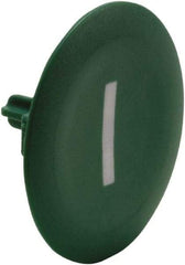 Schneider Electric - Flush Pushbutton Switch Cap - Green, Round Button, Nonilluminated - A1 Tooling