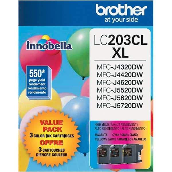 Brother - Cyan, Magenta & Yellow Ink Cartridge - Use with Brother MFC-J460DW, J480DW, J485DW, J680DW, J880DW, J885DW, J4320DW, J4420DW, J4620DW, J5520DW, J5620DW, J5720DW - A1 Tooling