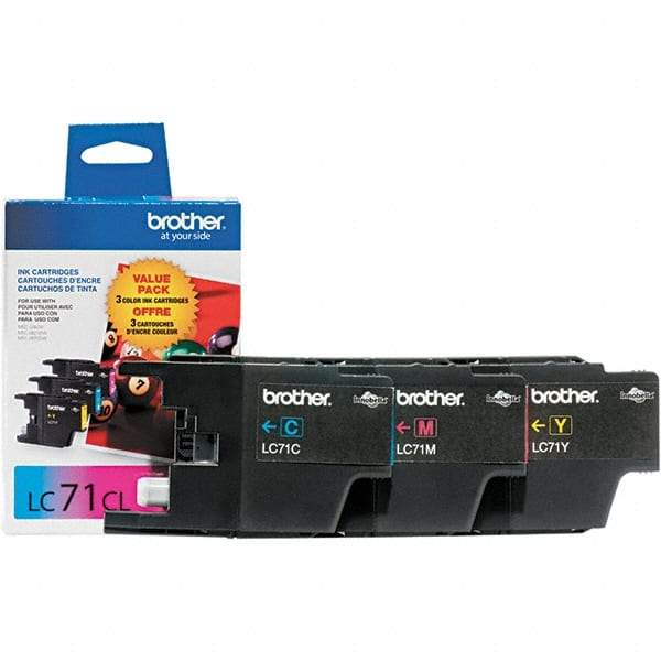 Brother - Cyan, Magenta & Yellow Ink Cartridge - Use with Brother MFC-J280W, J425W, J430W, J435W, J625DW, J825DW, J835DW - A1 Tooling