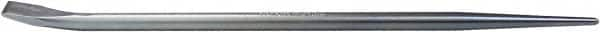 Mayhew - 15" OAL Straight Pry Bar - 1/2" Wide, Zinc Plated Steel - A1 Tooling