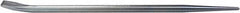 Mayhew - 15" OAL Straight Pry Bar - 1/2" Wide, Zinc Plated Steel - A1 Tooling