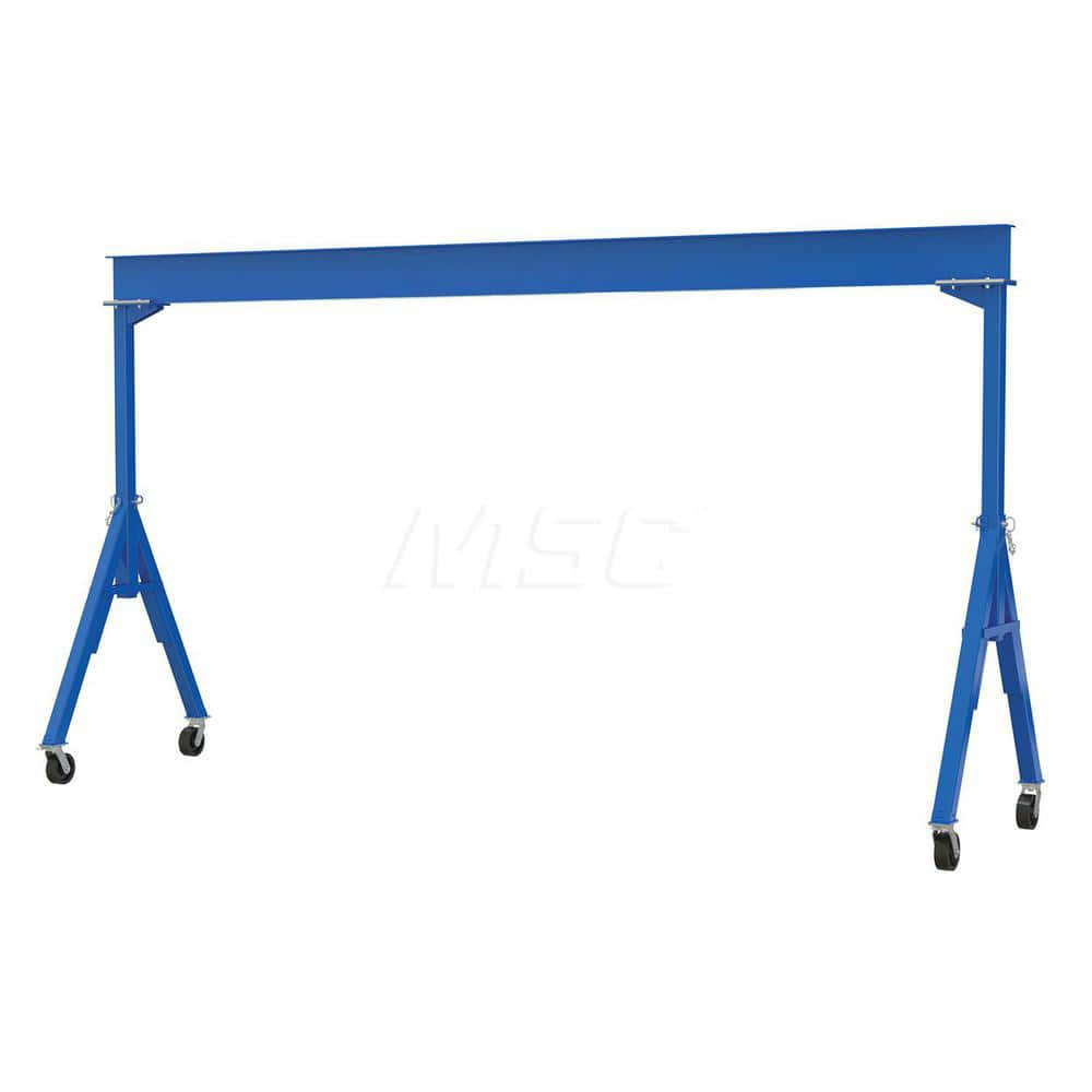 Fixed Gantry Crane: 6,000 lb Working Load Limit, 12.3125″ Eye Beam Height, 66″ OAW Steel