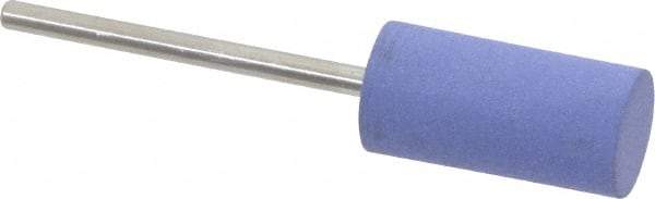 Value Collection - 10mm Max Diam x 20mm Long, Cylinder, Rubberized Point - Very Fine Grade, Ceramic, Mounted - A1 Tooling