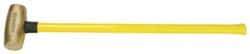 American Hammer - 8 Lb Head Nonsparking Hammer - 33" OAL, 30-1/2" Long Fiberglass Handle - A1 Tooling