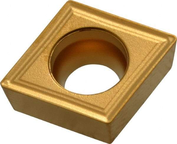 Seco - CCMT32.51 F2 Grade TP40 Carbide Turning Insert - TiC/TiCN/TiN Finish, 80° Diamond, 3/8" Inscr Circle, 5/32" Thick, 1/64" Corner Radius - A1 Tooling