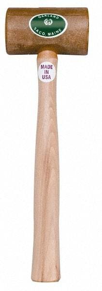 Garland - 1 Lb Head Weighted Rawhide Hammer - 12" Long Wood Handle - A1 Tooling