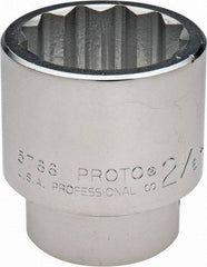 Proto - 2-1/16", 1" Drive, Standard Hand Socket - 12 Points, 3-1/2" OAL - A1 Tooling