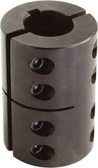 Climax Metal Products - 2" Inside x 3-1/4" Outside Diam, Two Piece Rigid Coupling with Keyway - 4-7/8" Long x 1/2" Keyway Width x 1/4" Keyway Depth - A1 Tooling