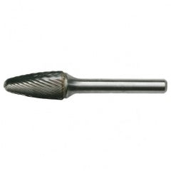 SF-15 Standard Cut Solid Carbide Bur-Round Nose Tree Shape - A1 Tooling