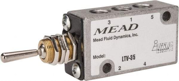 Mead - 1/8" NPT Inlet Light Touch Valve - Flip Toggle, 4 Way, Control - A1 Tooling