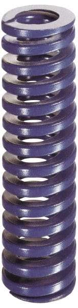 Dayton Lamina - 2" Hole Diam, 1" Rod Diam, 8" Free Length, Blue Die Spring - 32.8 Lb Max Deflection, 3" Max Deflection, Medium Duty, Chromium Vanadium Steel - A1 Tooling