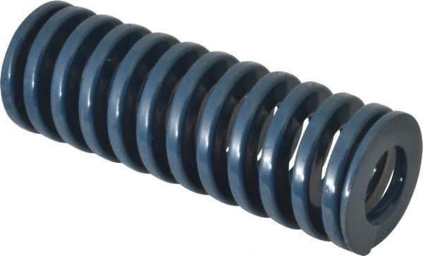 Dayton Lamina - 1-1/4" Hole Diam, 5/8" Rod Diam, 3-1/2" Free Length, Blue Die Spring - 34.2 Lb Max Deflection, 1.31" Max Deflection, Medium Duty - A1 Tooling