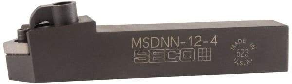 Seco - MSDN, Neutral Cut, 0° Lead Angle, 1-1/4" Shank Height x 1-1/4" Shank Width, Negative Rake Indexable Turning Toolholder - 7" OAL, SN..54. Insert Compatibility, Series Multiple Lock - A1 Tooling