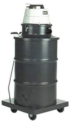 Minuteman - 55 Gal Steel Tank, Air Powered Pneumatic Canister Wet/Dry Vacuum - Accessories Included - A1 Tooling