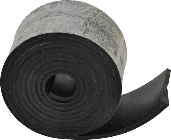 Made in USA - 1/8" Thick x 2" Wide x 60" Long, Neoprene Rubber Strip - Stock Length, 60 Shore A Durometer, 1,000 to 1,200 psi Tensile Strength, -40 to 212°F, Black - A1 Tooling