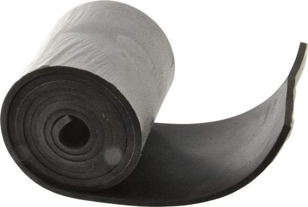 Made in USA - 3/16" Thick x 4" Wide x 60" Long, Neoprene Rubber Strip - Stock Length, 60 Shore A Durometer, 1,000 to 1,200 psi Tensile Strength, -40 to 212°F, Black - A1 Tooling