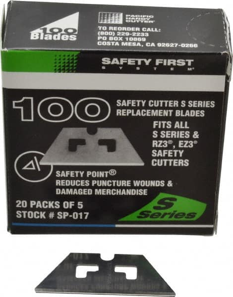 PHC - 100 Piece Steel Safety Blade - 1-5/8" OAL - A1 Tooling