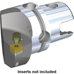 Kennametal - Left Hand Cut, Size KM50, CN.. Insert Compatiblity, Internal or External Modular Turning & Profiling Cutting Unit Head - 35mm Ctr to Cutting Edge, 50mm Head Length, Through Coolant, Series M-Clamping - A1 Tooling