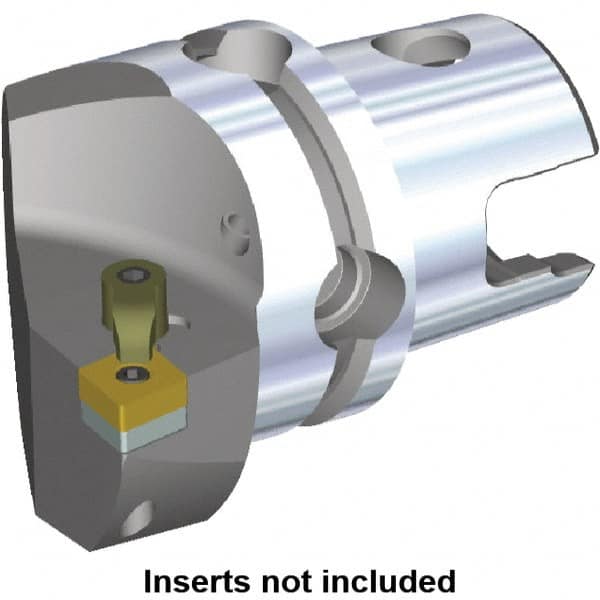 Kennametal - Right Hand Cut, Size KM50, CN.. Insert Compatiblity, Internal or External Modular Turning & Profiling Cutting Unit Head - 35mm Ctr to Cutting Edge, 50mm Head Length, Through Coolant, Series M-Clamping - A1 Tooling