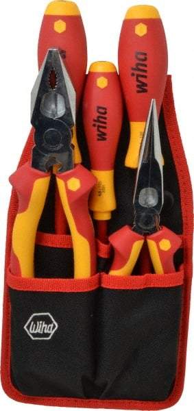 Wiha - 5 Piece Insulated Hand Tool Set - Comes in Belt Pack - A1 Tooling