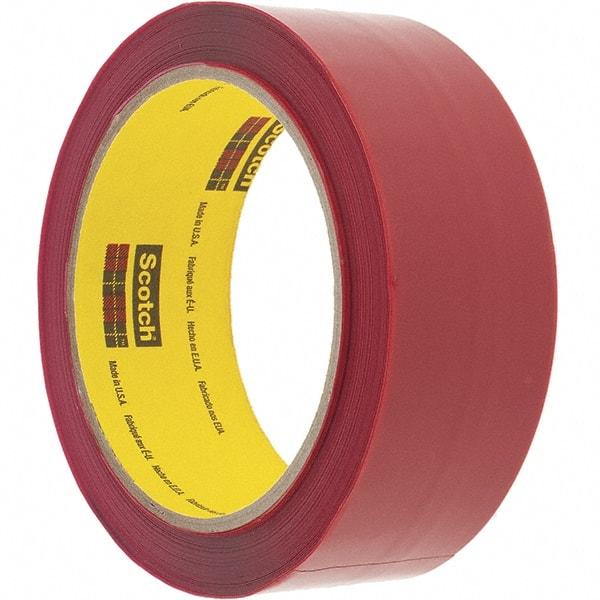 3M - 36mm x 50m Red Rubber Adhesive Sealing Tape - Polypropylene Film Backing, 2.5 mil Thick - A1 Tooling