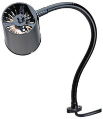 Made in USA - 24 Inch, Gooseneck, Direct Mounted, Incandescent, Black, General Purpose Task Light - 100 Watt, 120 Volt, Nonmagnifying - A1 Tooling