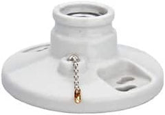 Pass & Seymour - 2 Pin, 250 VAC, 250 Watt, Medium Base, Pull Chain Lamp Holder - Incandescent, Screw Mounted - A1 Tooling