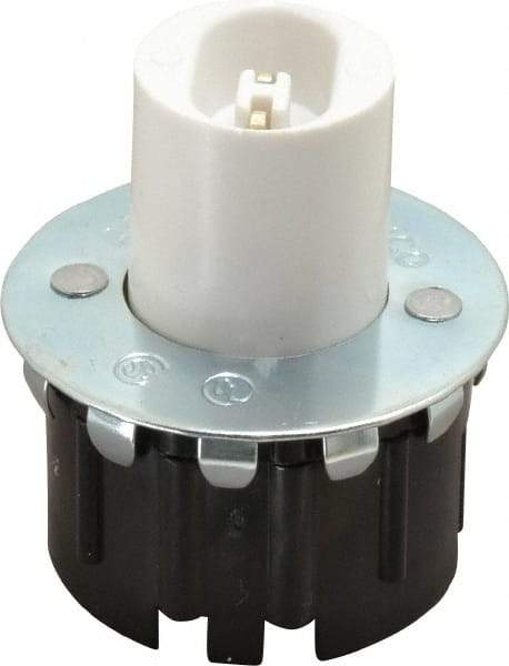 Pass & Seymour - 1 Pin, 600 VAC, 660 Watt, High Output Lamp Holder with Plunger - 1.88 Inch High, Fluorescent, Snap In - A1 Tooling